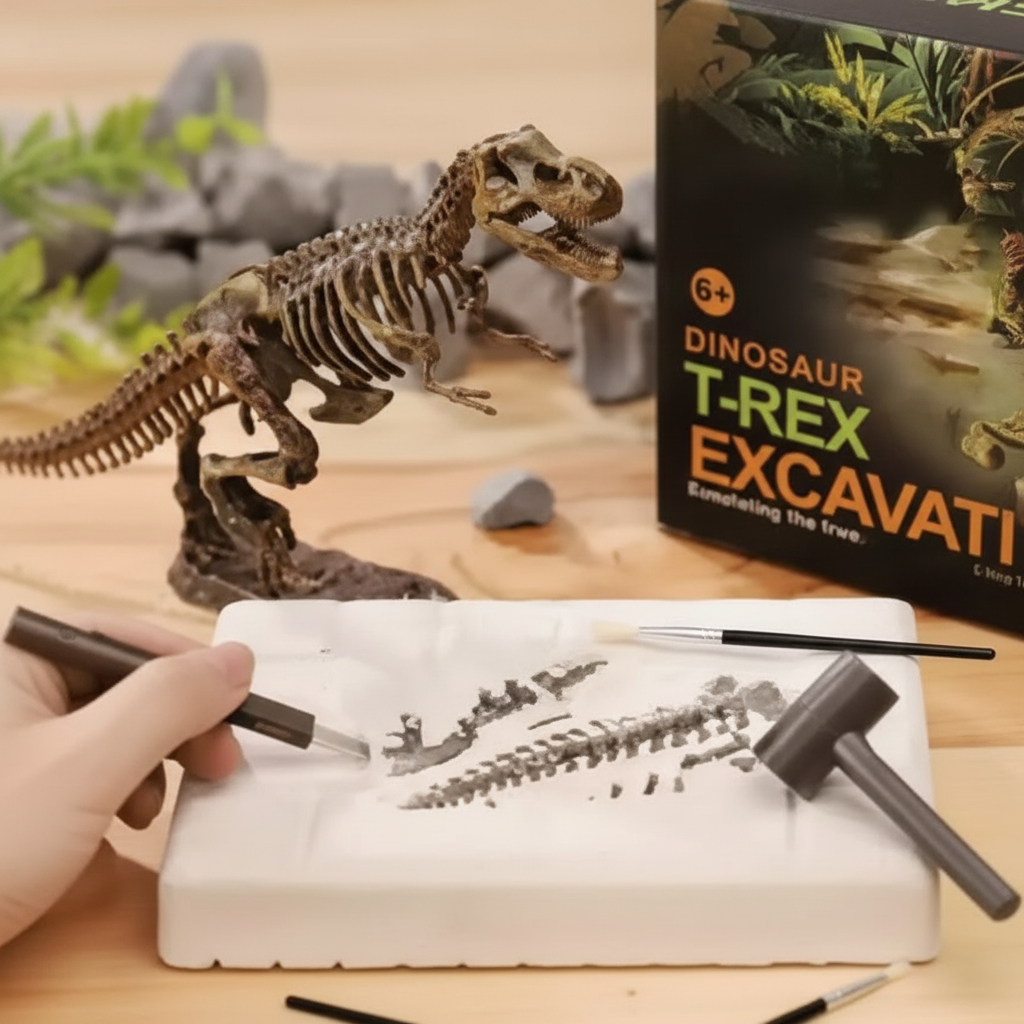 Jurassic World Dinosaur Fossil Excavation Kit – STEM Dig & Discover Adventure for Kids | Educational & Fun Gift