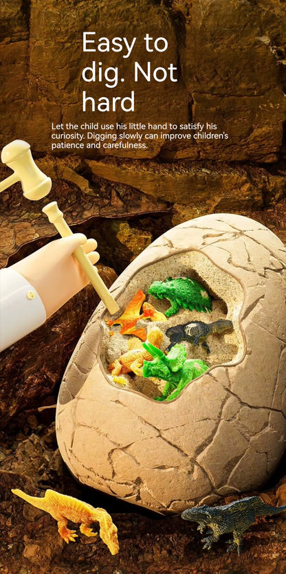 Dinosaur Archaeology Dig Kit for Kids – DIY Fossil Excavation & Surprise Egg Toy