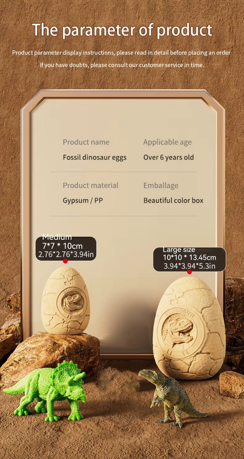Dinosaur Archaeology Dig Kit for Kids – DIY Fossil Excavation & Surprise Egg Toy